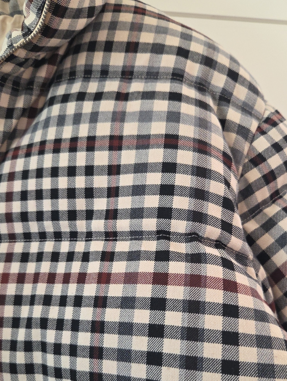 Reese Blutstien - Checked Puffer Jacket - Black & Cream Size M - Picture 3 of 6